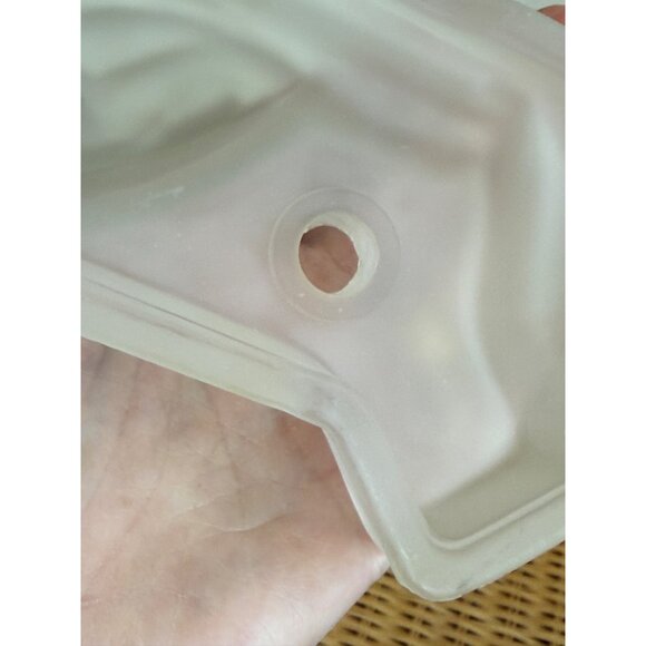 Art Deco 30's Frosted Glass Nude Lady With Music Harp Lamp Base Part - Picture 12 of 14